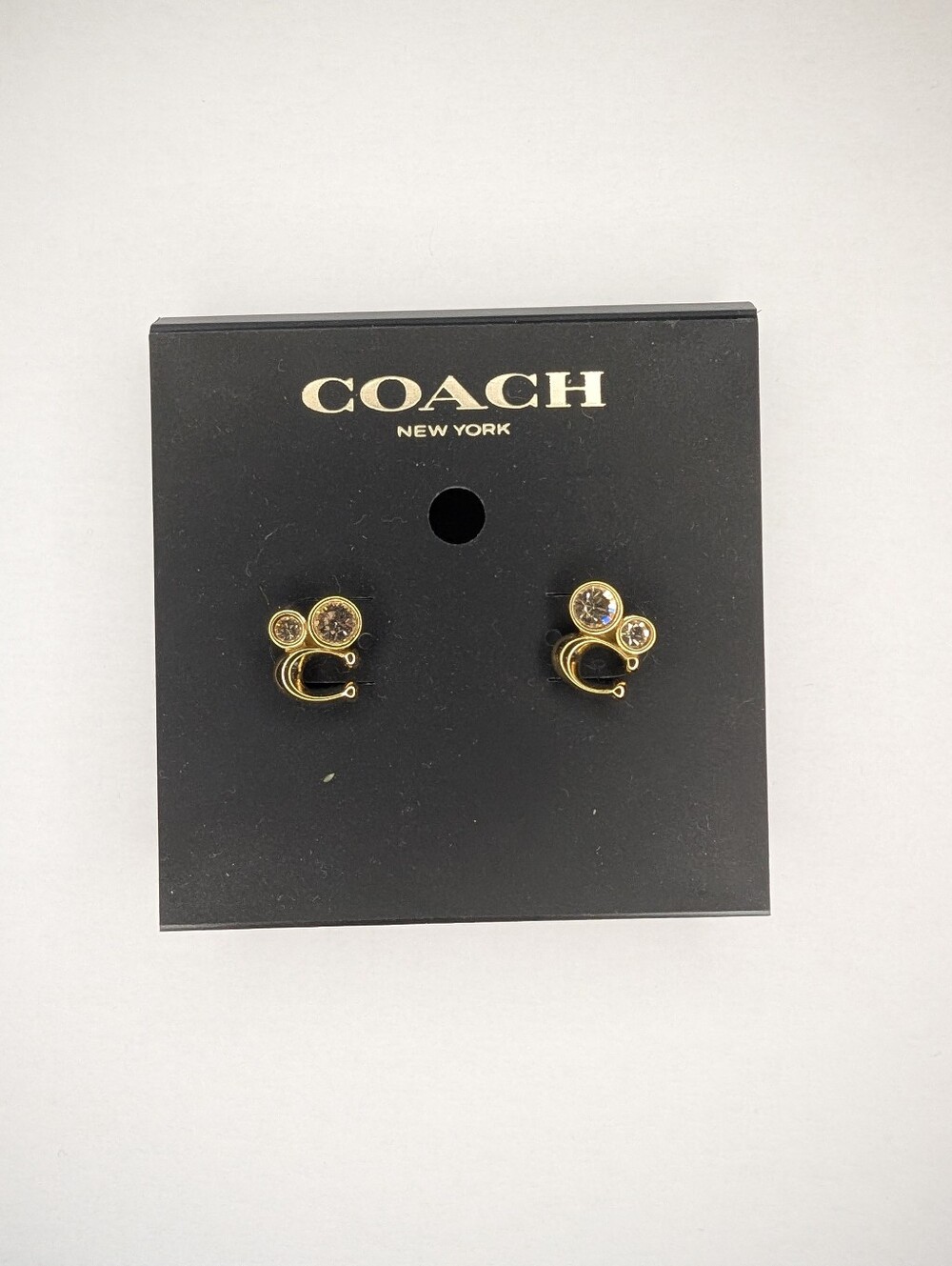Coach Logo Stud Earrings *new with tags*